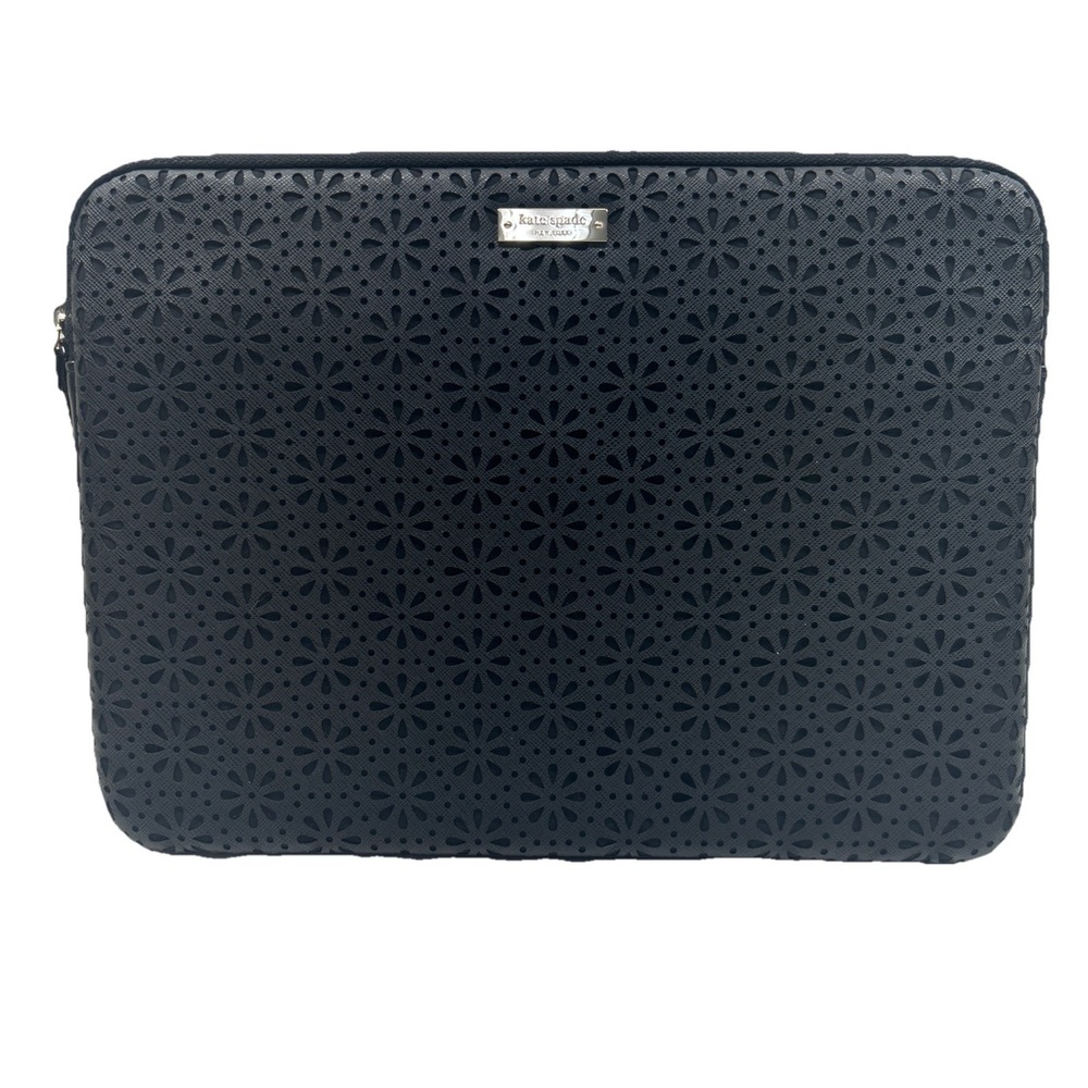 Kate Spade New‎ York Perforated Daisy Cut Out Tablet Sleeve Case 13" Black